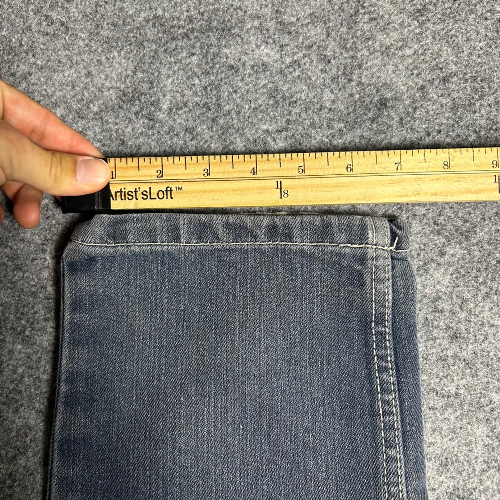 US Polo Assn Boys Straight Leg Jeans Dark Wash Blue Size 16 Skater Y2K Retro - Picture 2 of 7